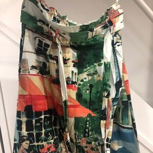 Paris cafe themed maxi skirt